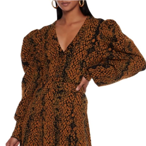 ULLA JOHNSON ELISE CROPPED WOOL-JACQUARD CARDIGAN - Picture 2 of 9